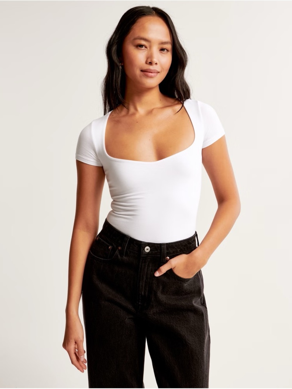 Abercrombie & Fitch Sweetheart Bodysuit